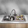 Мойка OMOIKIRI MARU 86-2-BL Tetogranit/черный 4993284