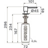 Дозатор для моющего средства OMOIKIRI OM-03-PVD-LG латунь/светлое золото 4995042