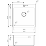 Мойка OMOIKIRI AMADARE 50-IN нерж.сталь/нержавеющая сталь 4993766