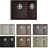Мойка OMOIKIRI KATA 55-2-U-BL Artgranit/черный 4993389
